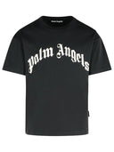 Palm Angels Black Cotton T Shirt