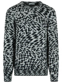 Laneus Two Tone Wool Blend Sweater