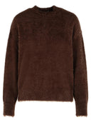Maglione di poliammide marrone Moschino