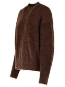 Maglione di poliammide marrone Moschino