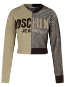 Moschino Jeans Two Tone Cashmere Blend Sweater