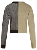 Moschino Jeans Two Tone Cashmere Blend Sweater