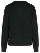 Moschino Jeans Black Virgin Wool Sweater