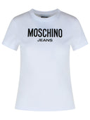 Jeans moschino t-shirt en coton blanc