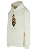 Sudadera de oso de polo ralph lauren en mezcla de algodón blanco