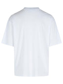 Camiseta de mezcla de algodón de acné estudios blancos