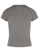 Stella McCartney'TPR'灰色聚酰胺混合T恤的Adidas