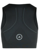 Adidas By Stella Mccartney Black Polyester Blend Crop Top