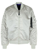 Giacca da bomber in nylon grigio Alpha Industries 'Ma 1 UV'