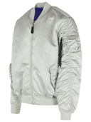 Giacca da bomber in nylon grigio Alpha Industries 'Ma 1 UV'