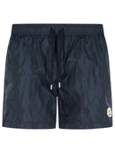 Moncler 'Boxer Mare' blauw polyamide zwempak