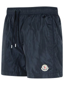 Moncler 'Boxer Mare' blauw polyamide zwempak