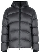 Moncler 'Fulcran' Short Hooded Down Jacket In Black Polyamide