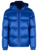 Moncler 'Rivau' Blue Polyamide Down Jacket