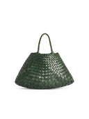 Dragon Diffusion Small 'Santa Croce' Leaf Green Lear Bag