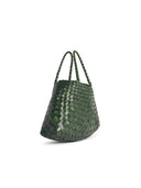 Dragon Diffusion Small 'Santa Croce' Leaf Green Lear Bag