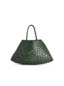 Dragon Diffusion Small 'Santa Croce' Leaf Green Lear Bag