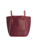 Dragon Diffusion 'Ana' Brown Lear Bordo Bag
