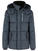 Moose Knuckles 'Everest 3 Q' Nylon gris y chaqueta de algodón