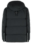 Moose Knuckles "Everest 3 Q" Nylon nero e giacca di cotone