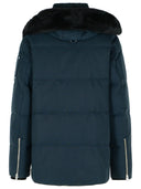 Moose Knuckles 'Original 3 Q' Navy Cotton Blend Down Jacket