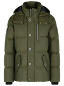 Moose knokkels groen katoen en nylon jas
