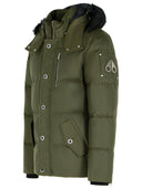 Moose knokkels groen katoen en nylon jas