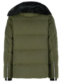Moose knokkels groen katoen en nylon jas