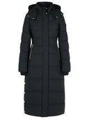 Moose Knuckles 'Jocada' Long Black Polyamide Blend Down Jacket