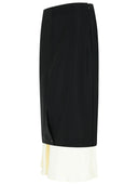 Róhe Black Virgin Wool Blend Rok