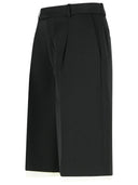 Róhe Bermuda Shorts In Black Virgin Wool Blend
