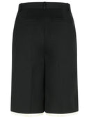 Róhe Bermuda Shorts In Black Virgin Wool Blend