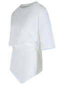 Róhe White Organic Cotton Woven T Shirt
