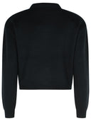 Rotate Black Cotton Blend Cardigan