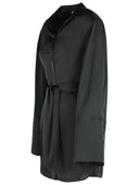 Rotate Black Polyester Shirt Dress