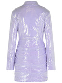 Rotate Misty Lilac Polyester Sequined Mini Dress