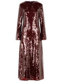 Rotate 'Kaisa' Burgundy Polyester Dress