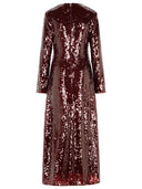 Rotate 'Kaisa' Burgundy Polyester Dress