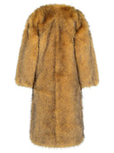 Rotate 'Bina' Beige Polyester Faux Fur Coat