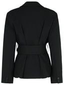 Rotate 'Larina' Black Polyester Blazer