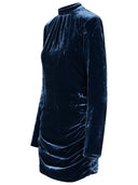 Rotate 'Vilma' Dress In Blue Silk Blend