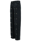 Rotate 'Dizie' Black Cotton Blend Jeans