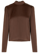 Rotate 'Bowina' Brown Polyester Blouse