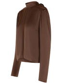 Rotate 'Bowina' Brown Polyester Blouse