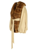 Rotate 'Donatella' Beige Cotton Blend Jacket