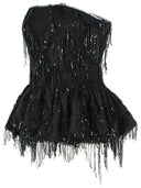 Rotar 'Dorla' Top de poliéster negro