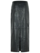 Rotate 'Nettie Skirt In Black Eco Lear