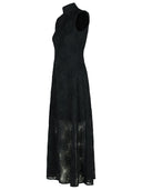 Rotate 'Asyna' Black Polyester Dress