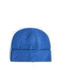 Zeven meter lichtblauwe wollen beanie