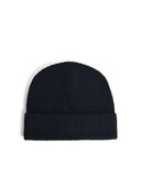 Zeven gauge zwarte wollen beanie